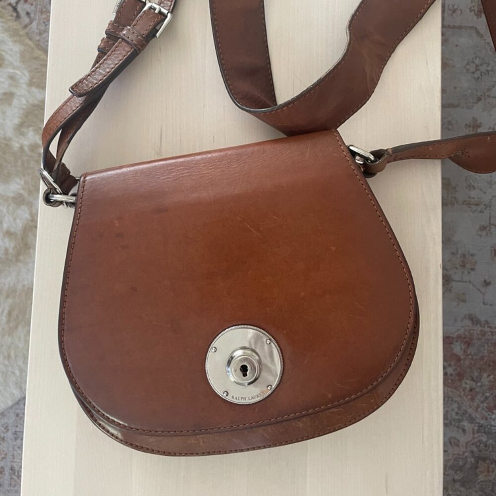 Ralph Lauren Crossbody, Saddle Purse, Designer